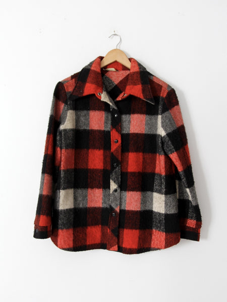 vintage 70s buffalo check shirt jacket – 86 Vintage