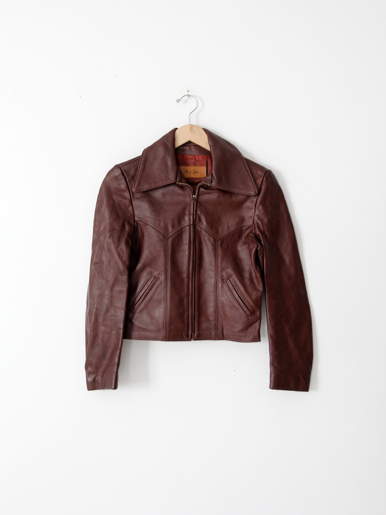 vintage 70s leather rocker jacket – 86 Vintage