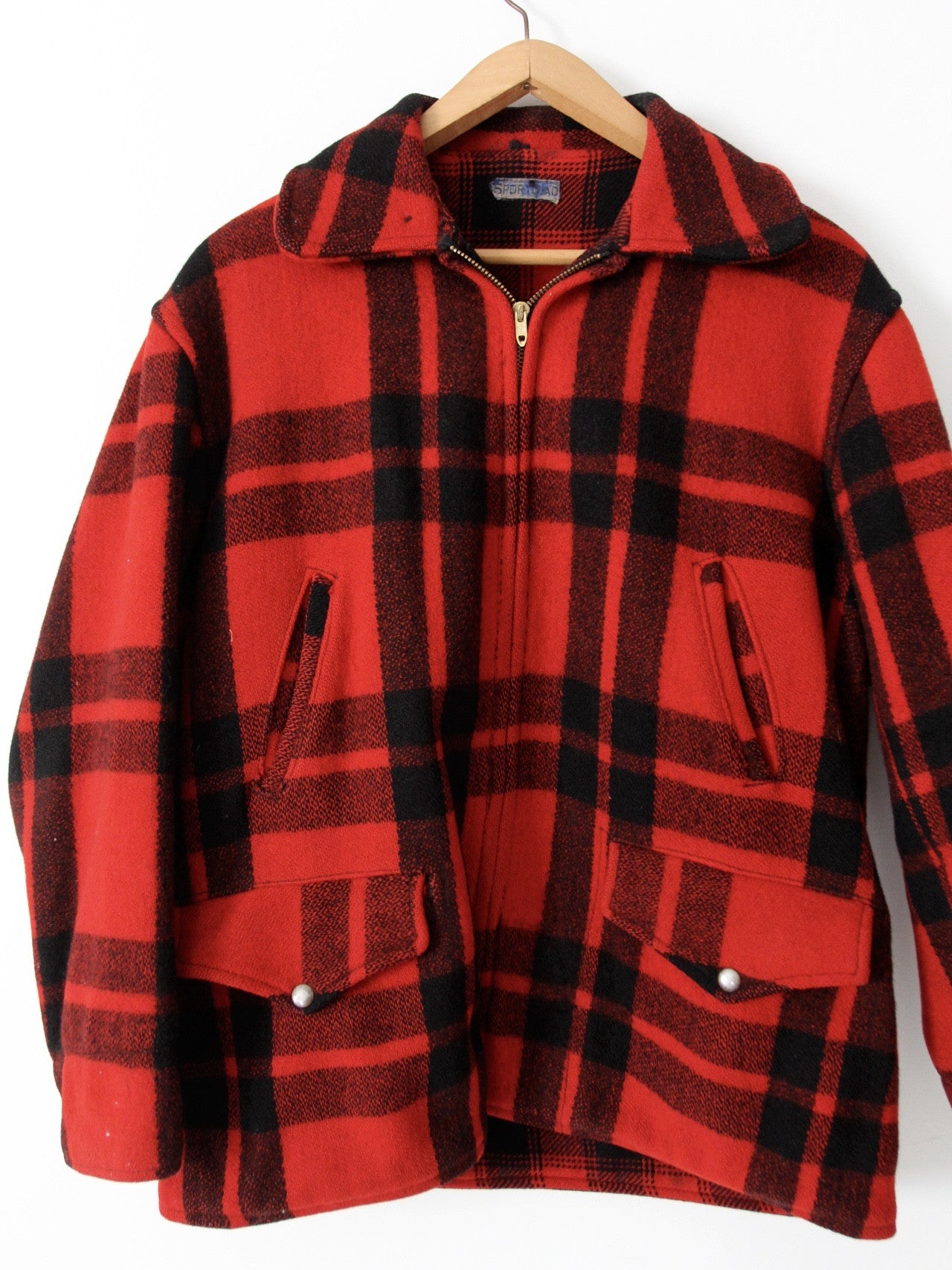 vintage 1950s Chippewa Falls Woolen Mills plaid wool coat – 86 Vintage