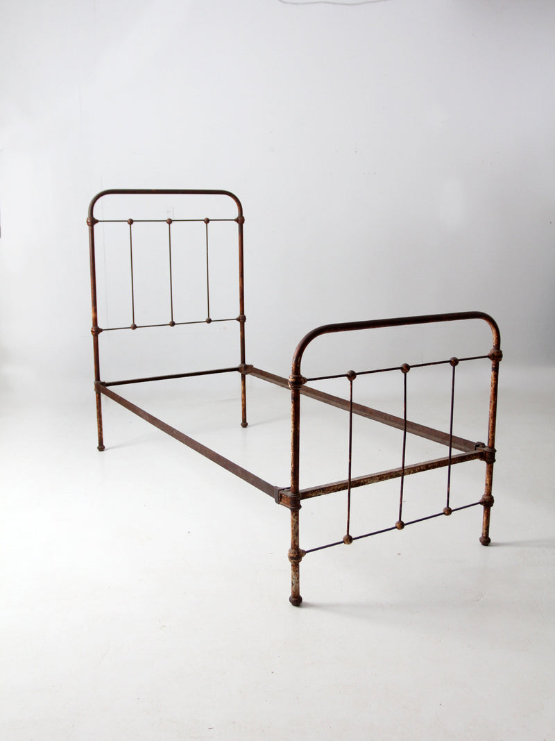 Antique Iron Twin Bed 86 Vintage 
