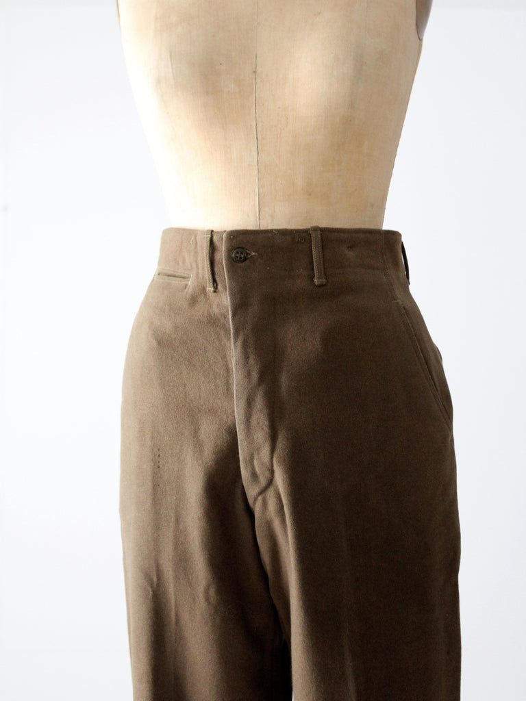 40´s Vintage België Military Wool Pants 決算セール | valentin