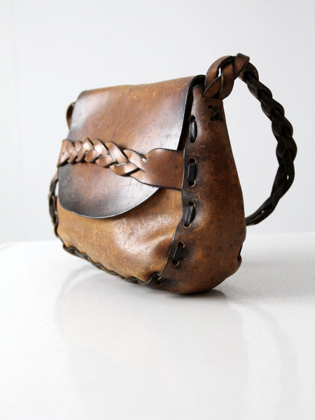 vintage 60s hand-crafted leather bag – 86 Vintage