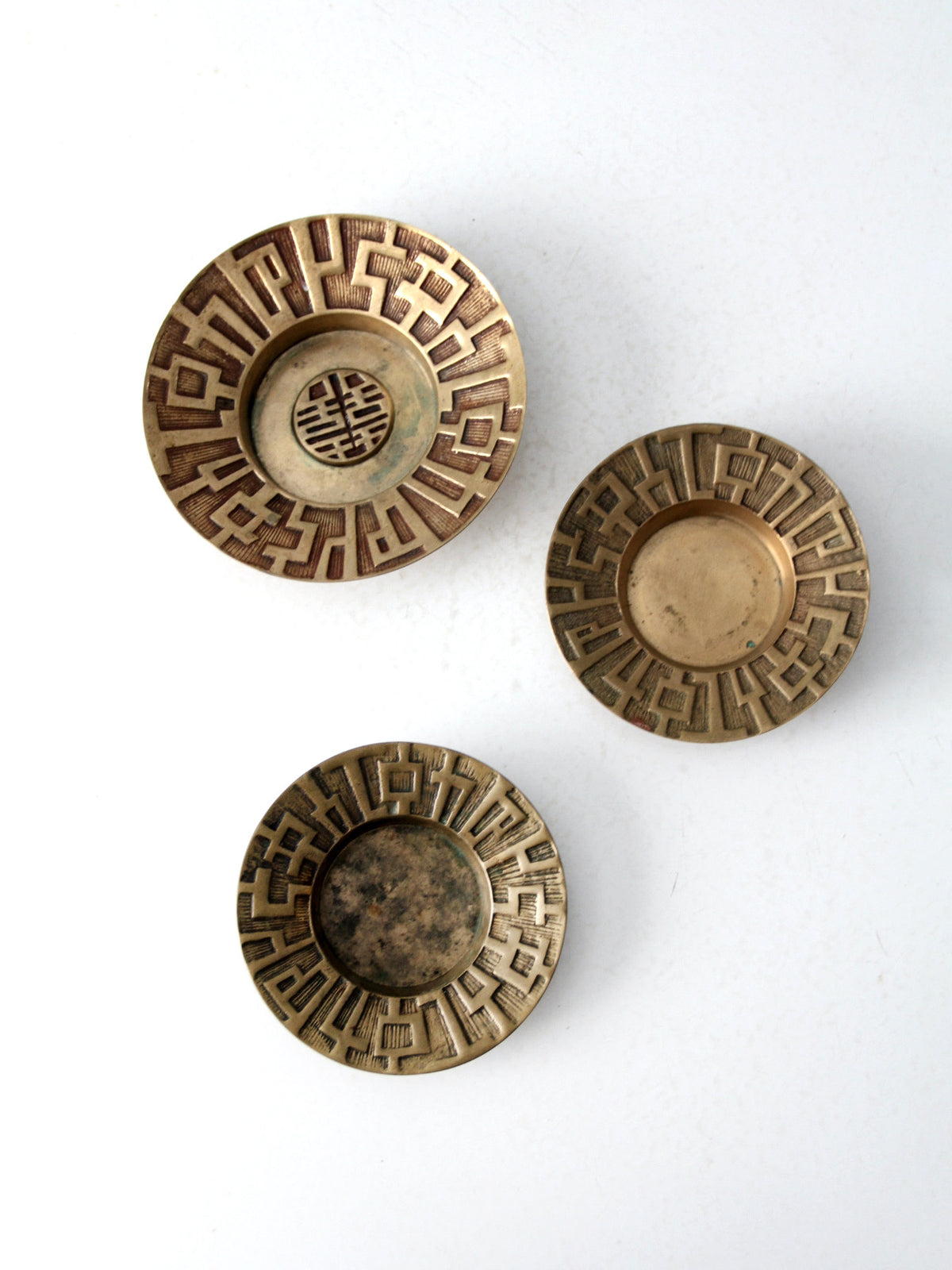 mid century brass seashell wall hangings set of 3 – 86 Vintage