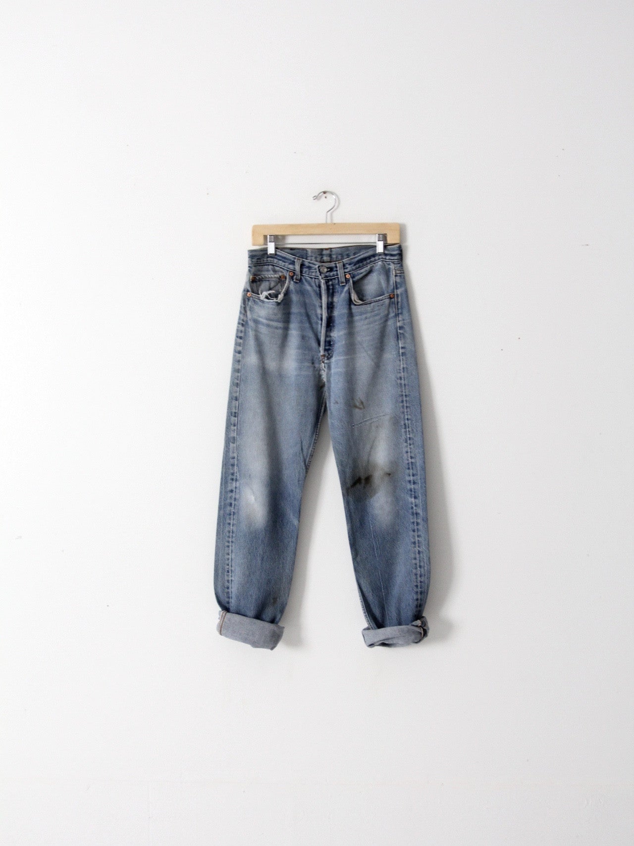 Vintage Levis 646 Denim Jeans / Waist 30 / vintage 70s flare leg