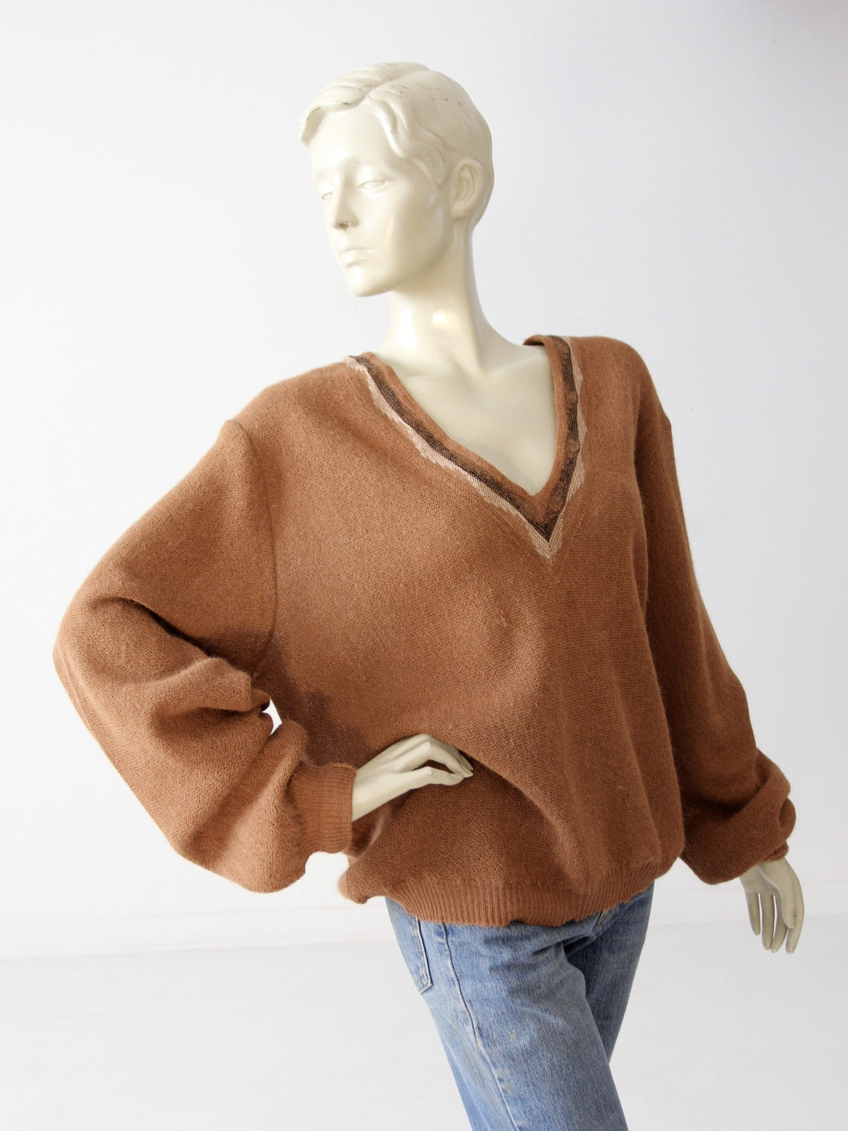 Vintage Oscar Hackman Alpaca Sweater 1980's Brown Alpaca Sweater Soft  Alpaca Sweater Made in Peru Vintage Alpaca Sweater 