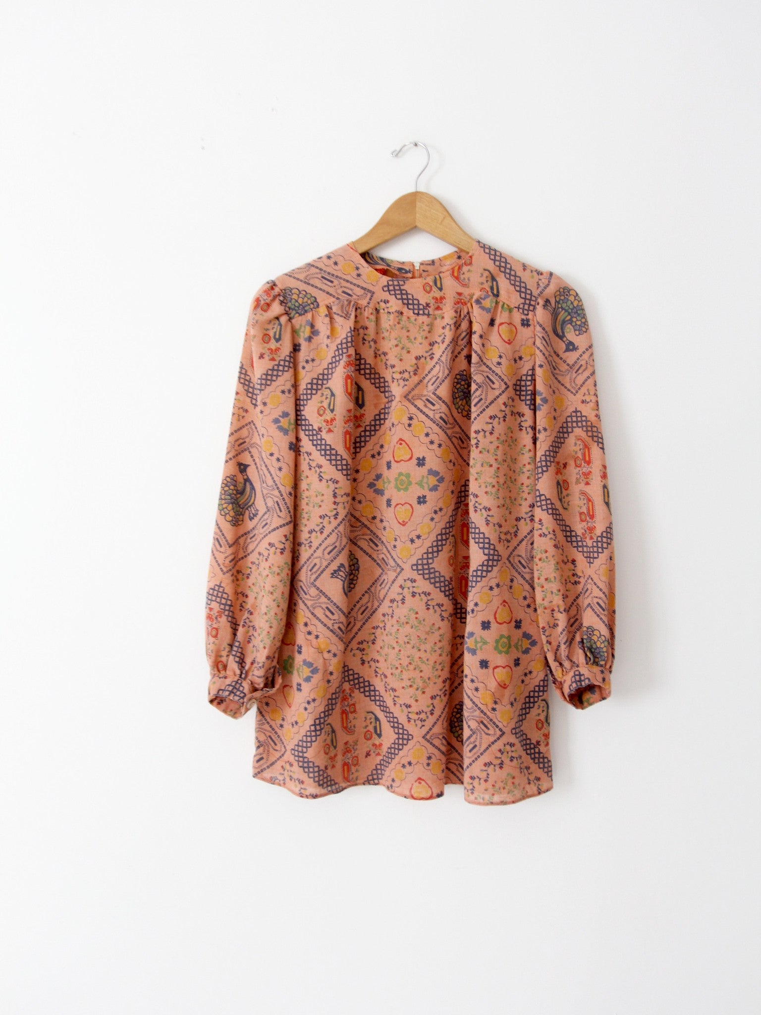 vintage 70s boho print blouse – 86 Vintage
