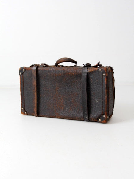 vintage black leather suitcase – 86 Vintage