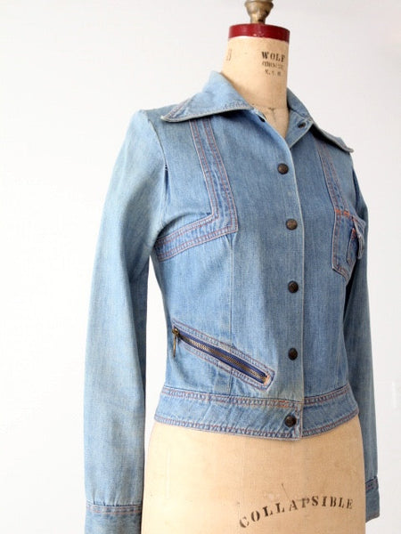 vintage 70s fitted denim jacket – 86 Vintage