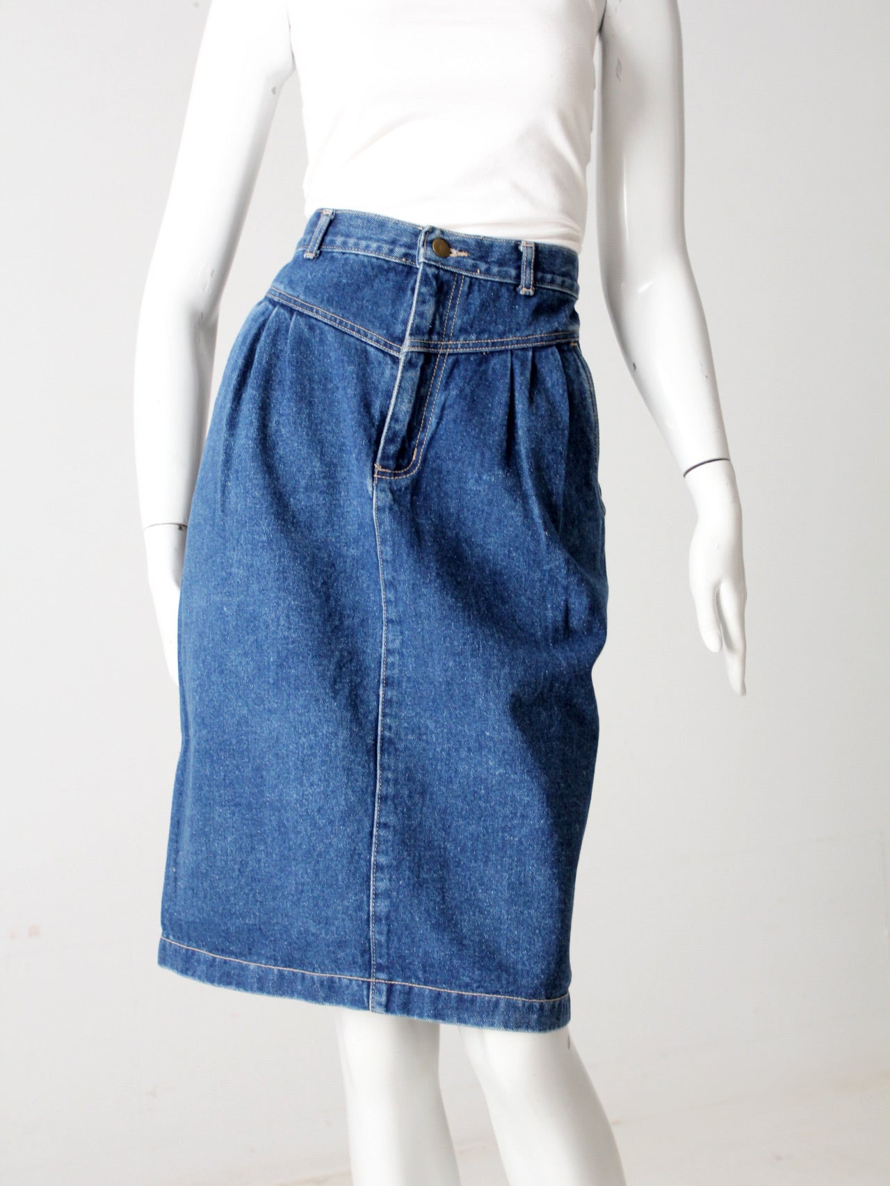 80s denim skirt - Fangovintage