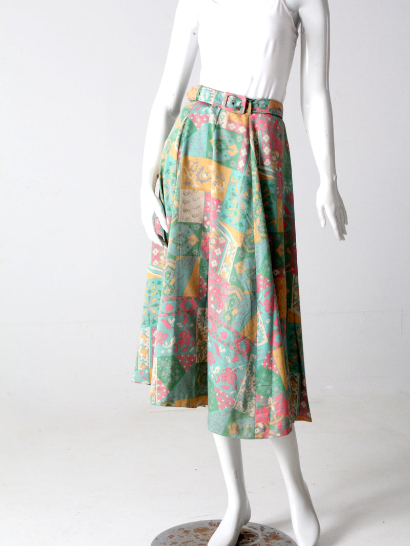 vintage 70s print skirt – 86 Vintage