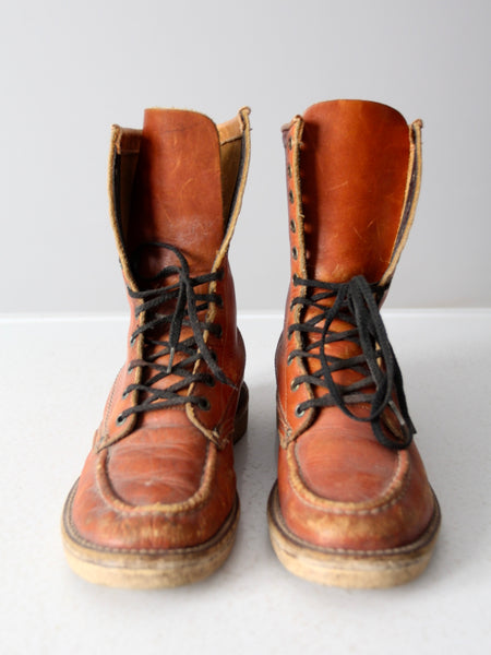 lace up work boots - size 8 – 86 Vintage