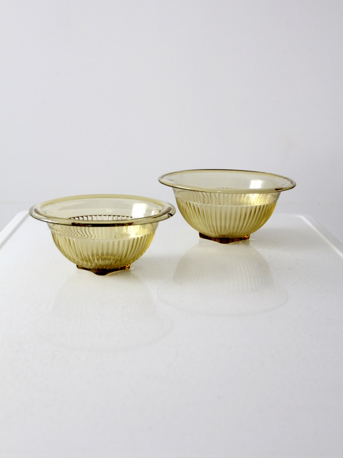 Blown Glass Mixing Bowls - Amber – Hawkins New York