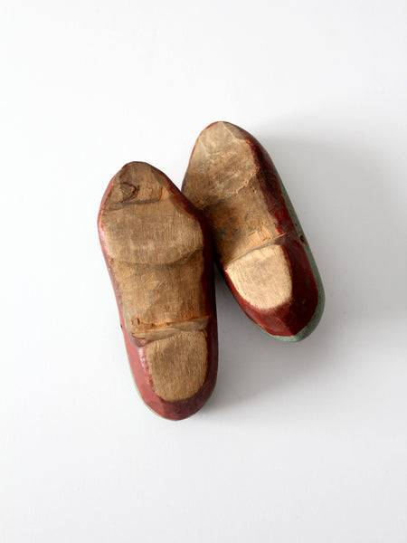 antique wooden clogs