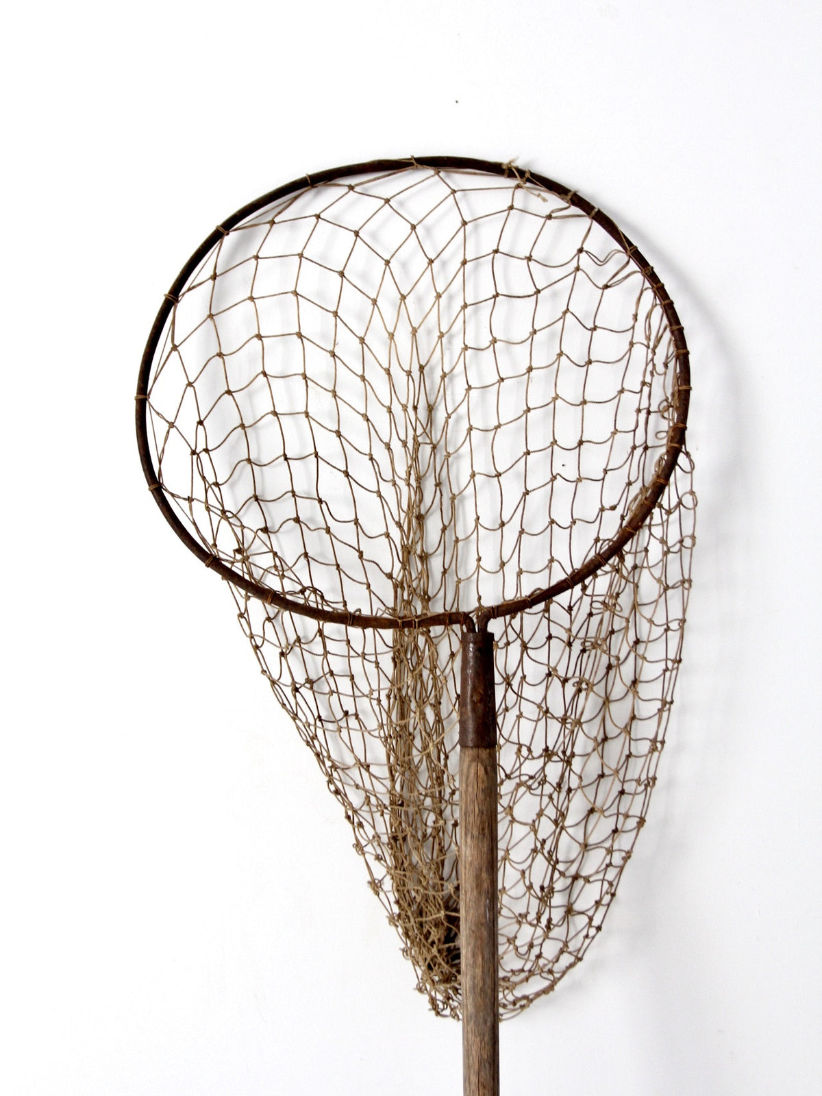 Vintage Fishing Net Approx 10 X 15 Inch Opening 