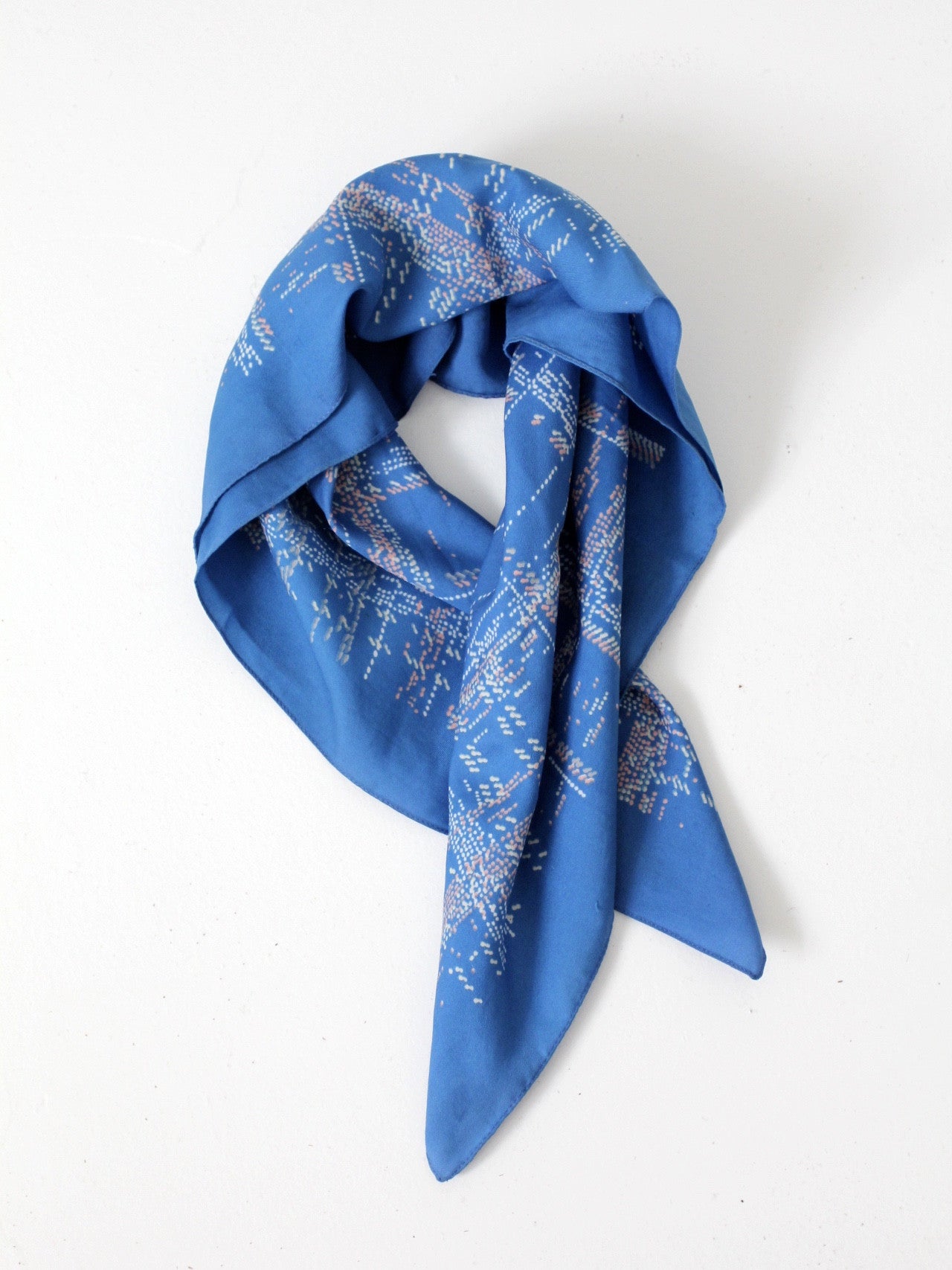 vintage blue summer hair scarf – 86 Vintage