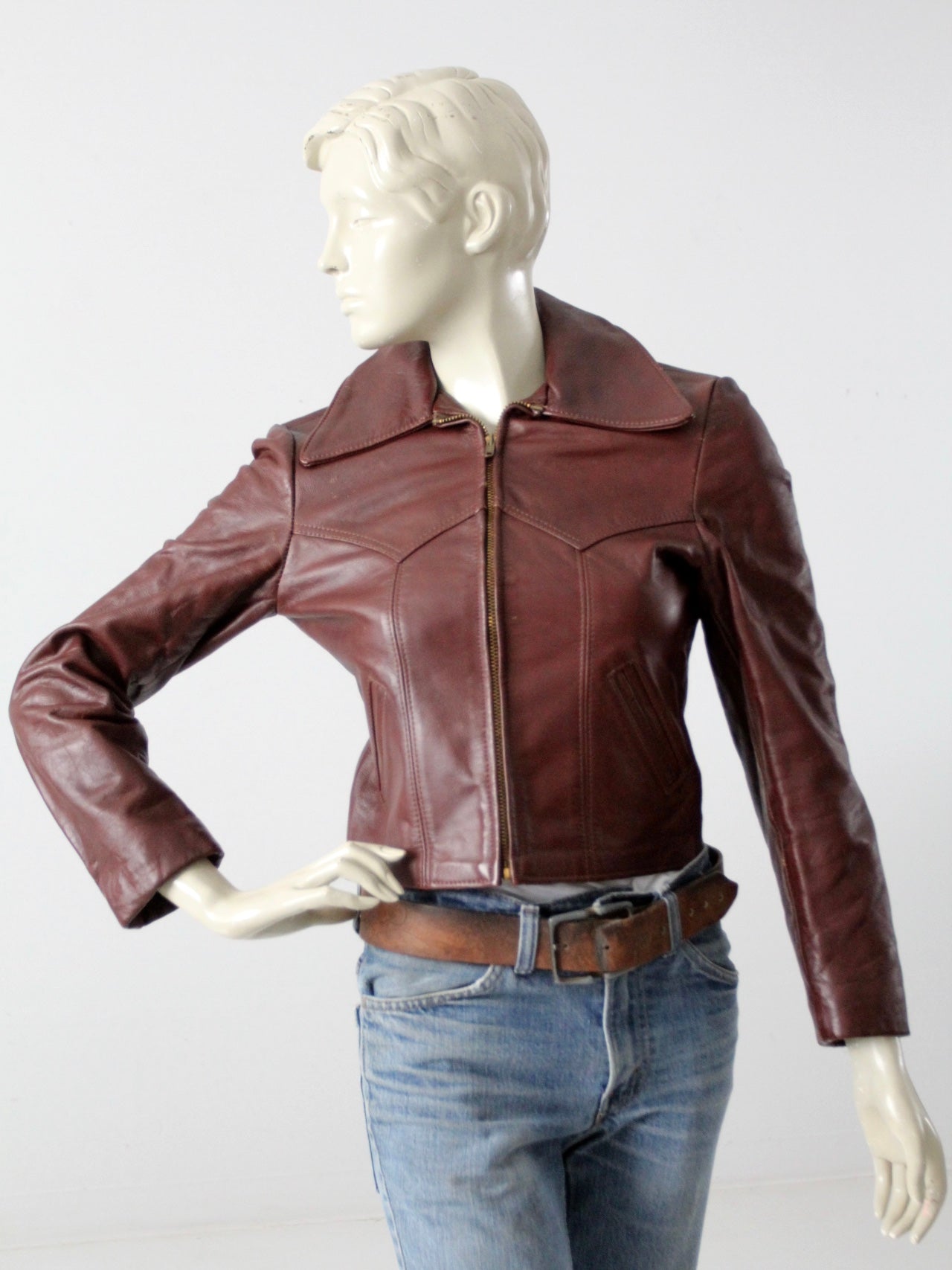 vintage 70s Walter Dyer leather jacket