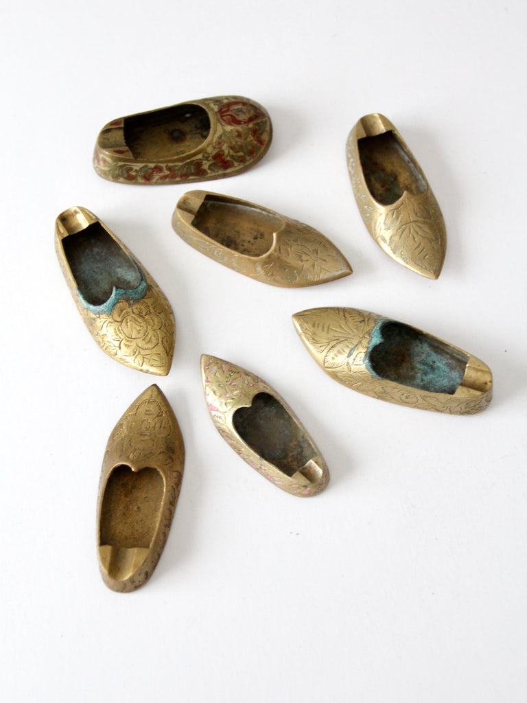 vintage brass shoe single ashtray collection – 86 Vintage