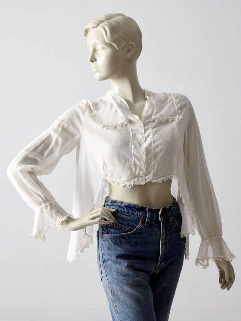 antique lace blouse – 86 Vintage