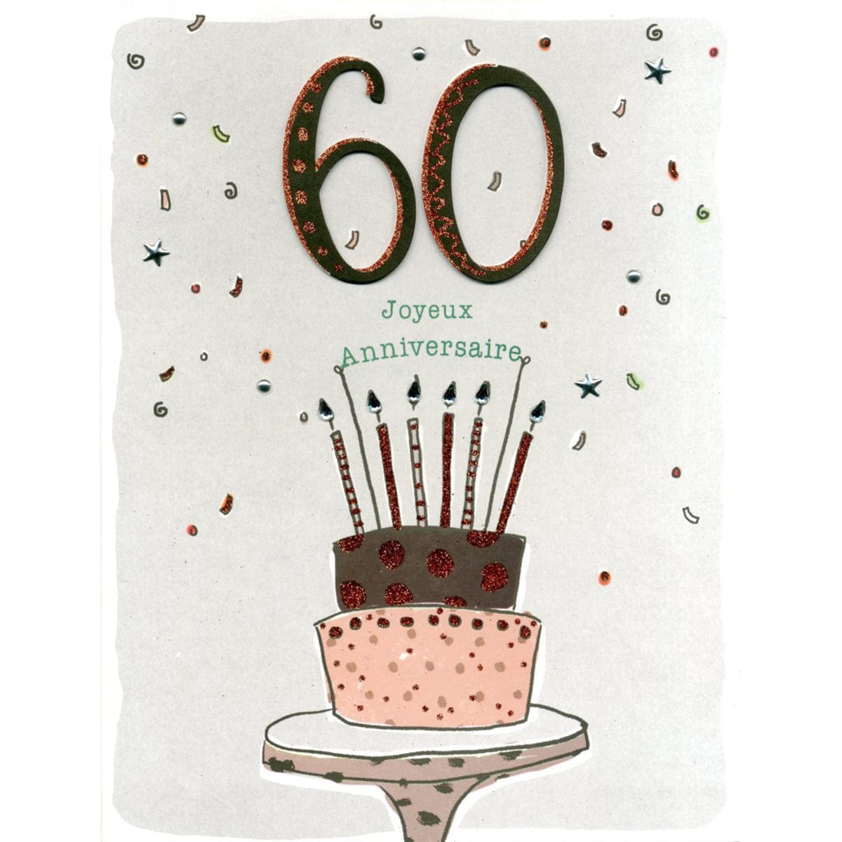 Carte Gigantesque 60 Ans Gateau