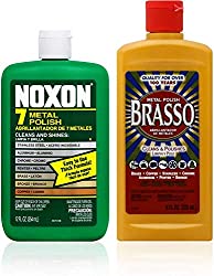 Brasso Cleaner Bundle: Brasso Metal Polish (8oz) and Noxon 7 Liquid Metal Polish (12oz)