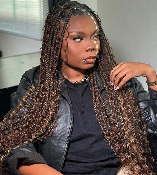 Boho Knotless Braids