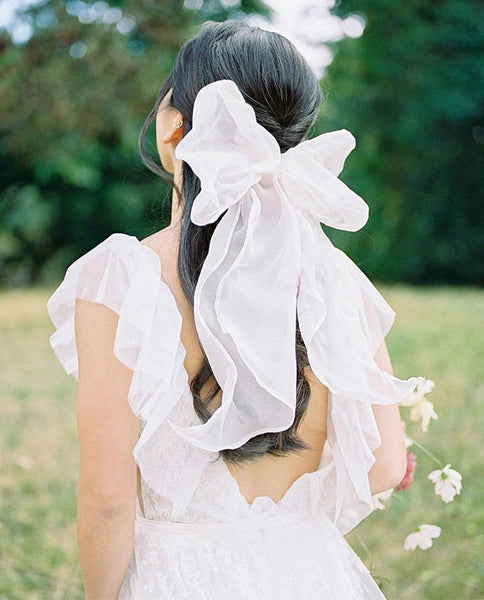 Bow on Bridal Hairstyle