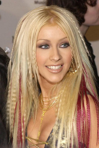 Christina Aguilera crimped hair