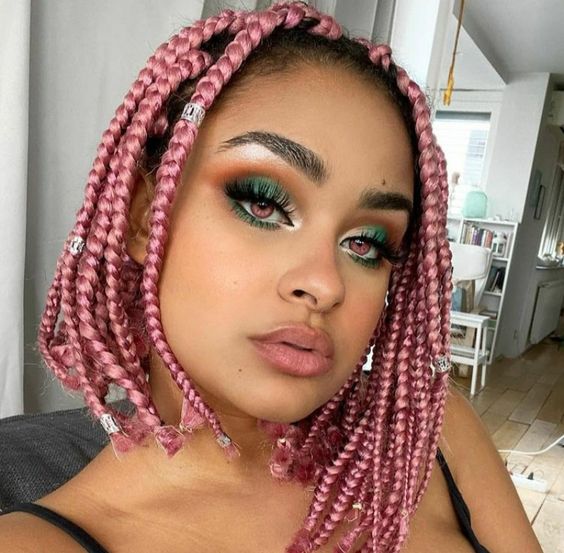 Colorful Bob Box Braids