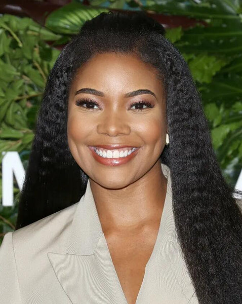 Gabrielle Union crimped hair