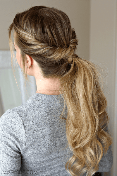 Low Twisted Ponytail