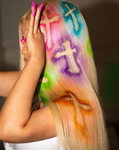 Neon-colored Wigs