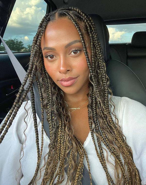 Ombré Bohemian Box Braids