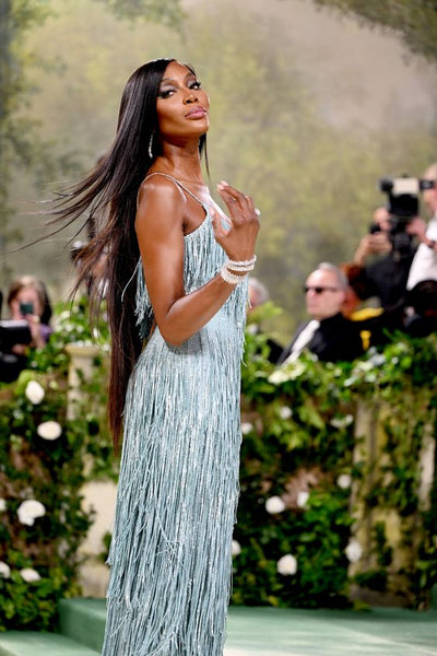 Sleek, Straight Wig with a Side Part (Naomi Campbell)