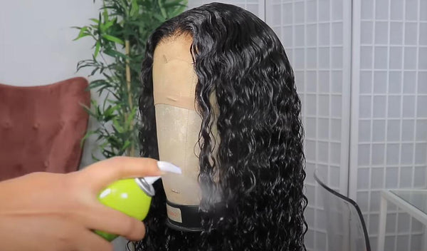apply Glossing Spray on your wig