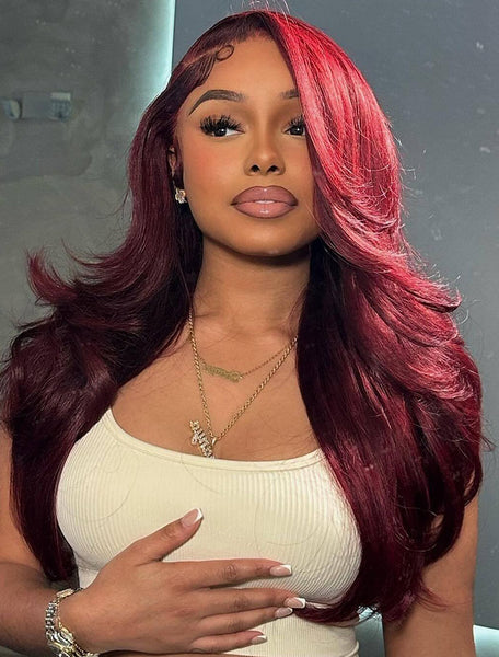 black women with red hair color