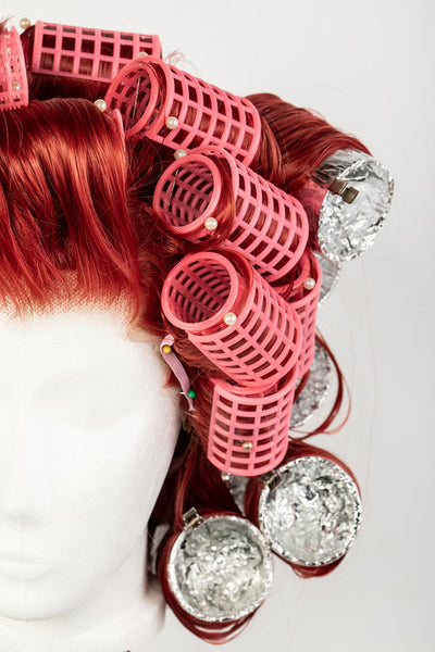 curl wig with hair rollers