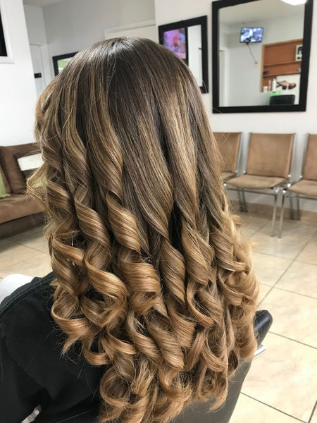 curls creating by 1 inch curling iron