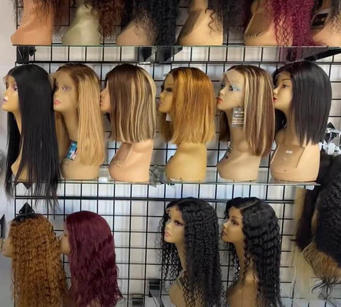 different color, length, and texture wig