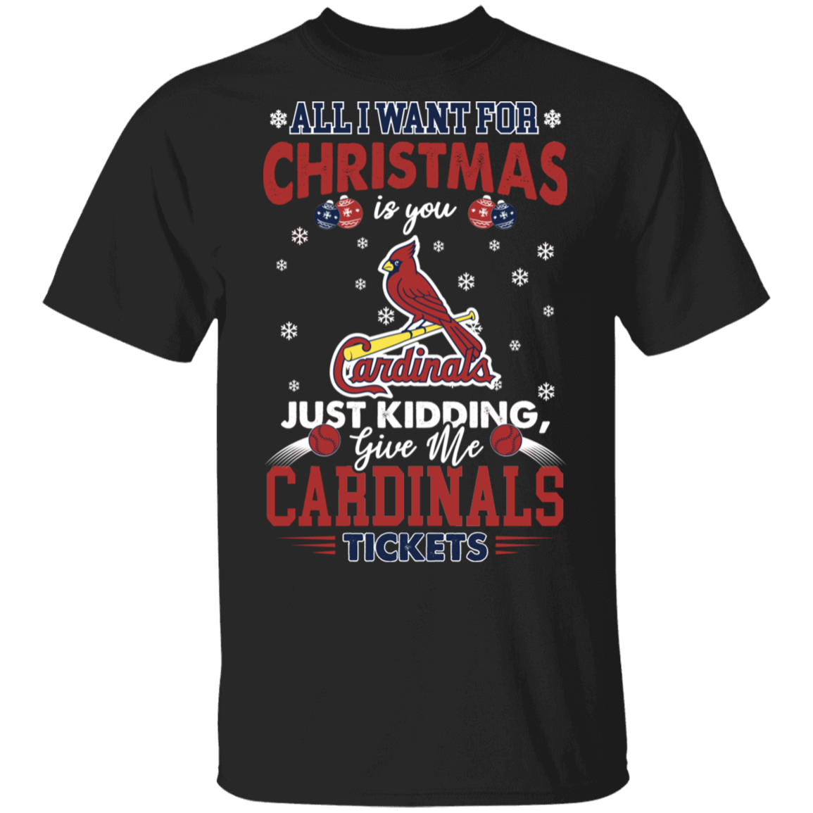 MLB – St. Louis Cardinals Tickets Funny Christmas T-Shirt – FRENDSTER