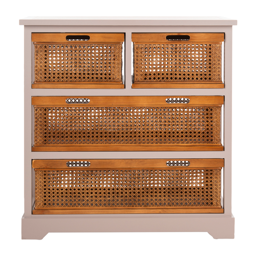 Safavieh Keenan Wicker Basket Storage Cabinet