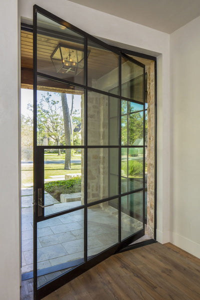 Zen Steel Frame Glass Pivot Door – Zen Doors