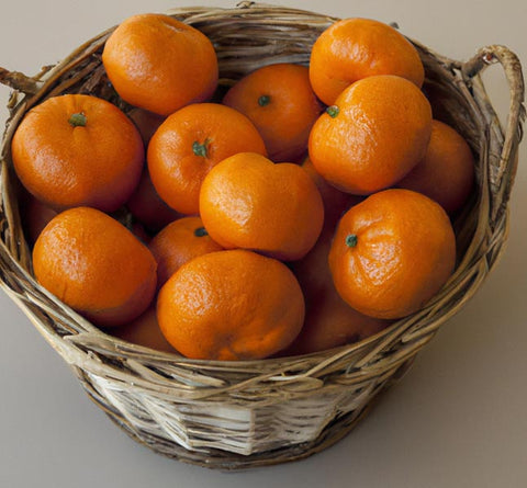 tangelos exotic citrus in basket for extraction - Culinary Solvent