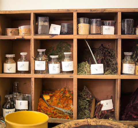 apothecary ingredients organized - Culinary Solvent