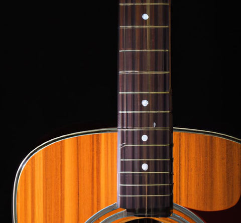 diy shellac standing acoustic guitar on black background - Culinary Solvent
