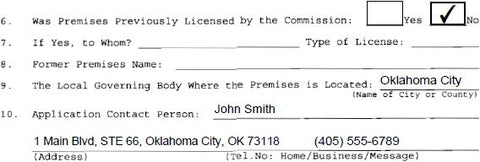 how much is an oklahoma liquor license