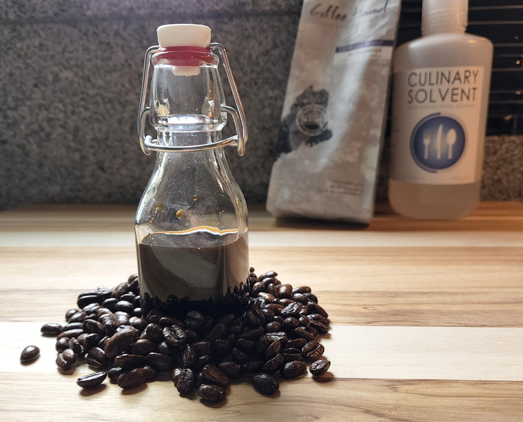 Coffee Extract done in fancy swing top bottle - Culinary Solvent