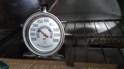 use an oven thermometer to confirm correct decarboxylation temperature