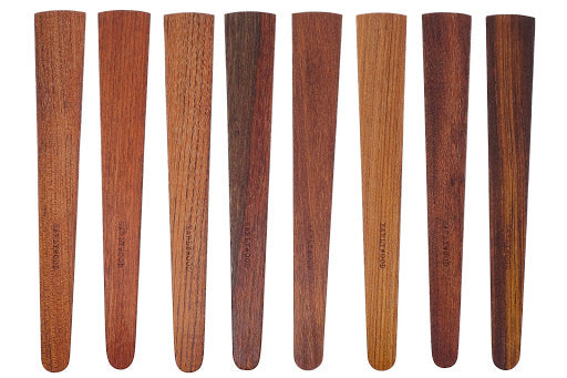 Wooden utensils in jatoba hardwood