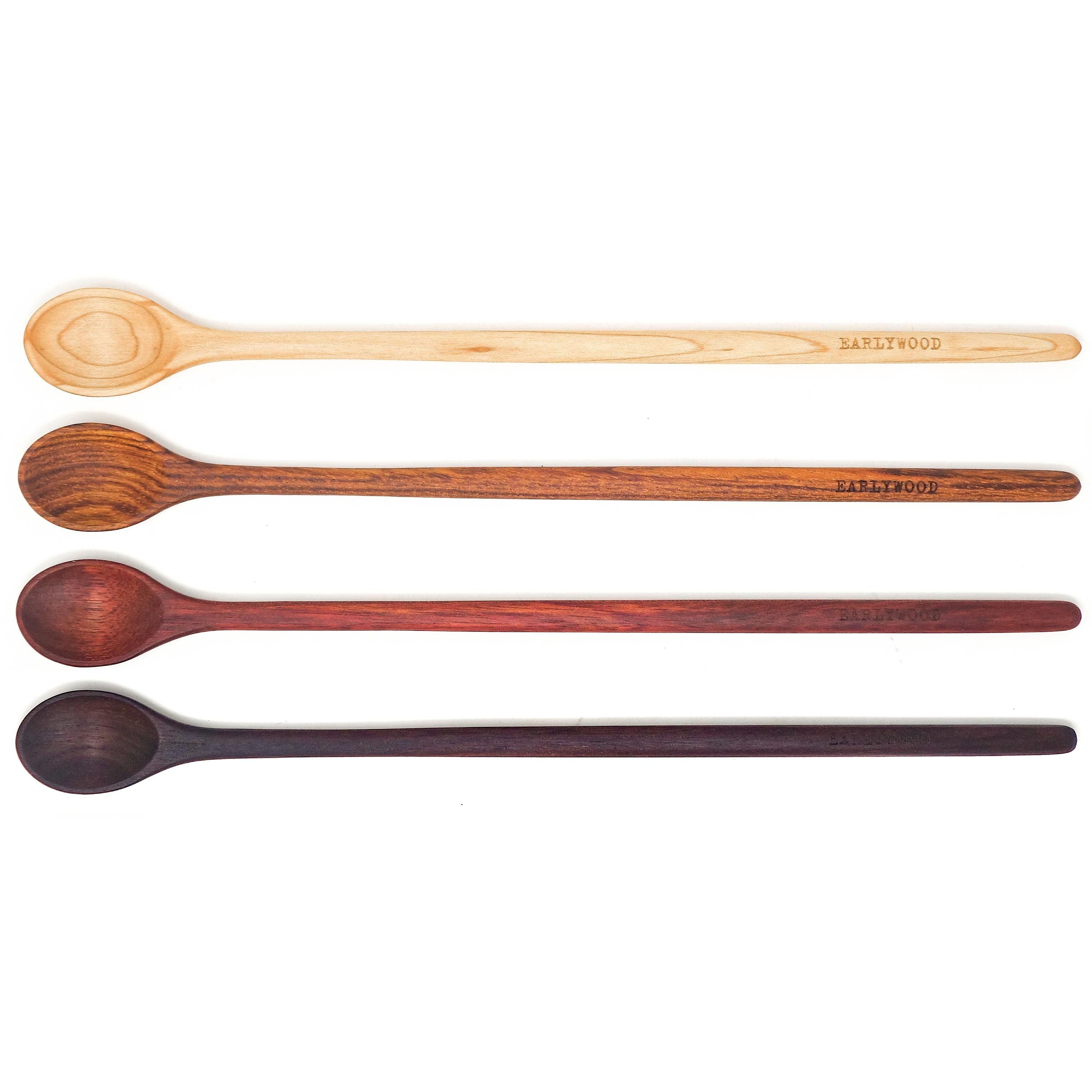 Wooden tasting spoon set gift for coffee lovers