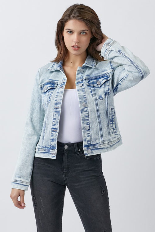 Friends Forever Vintage Wash Jean Jacket